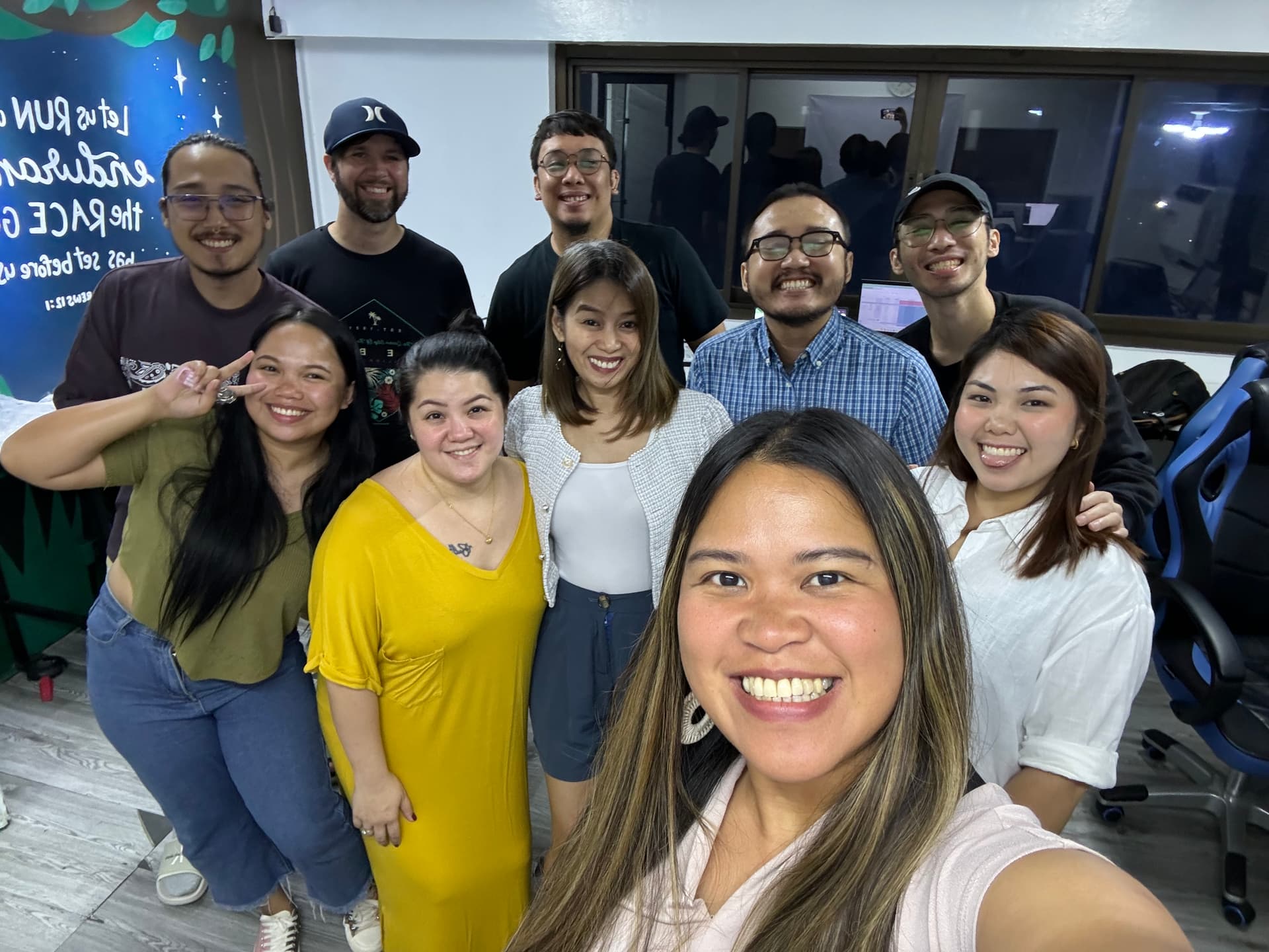 Kristy with her Smart VAs team in the office